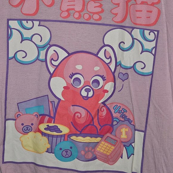Disney Turning Red Large Pink Long Sleeve Tee - Picture 1 of 7